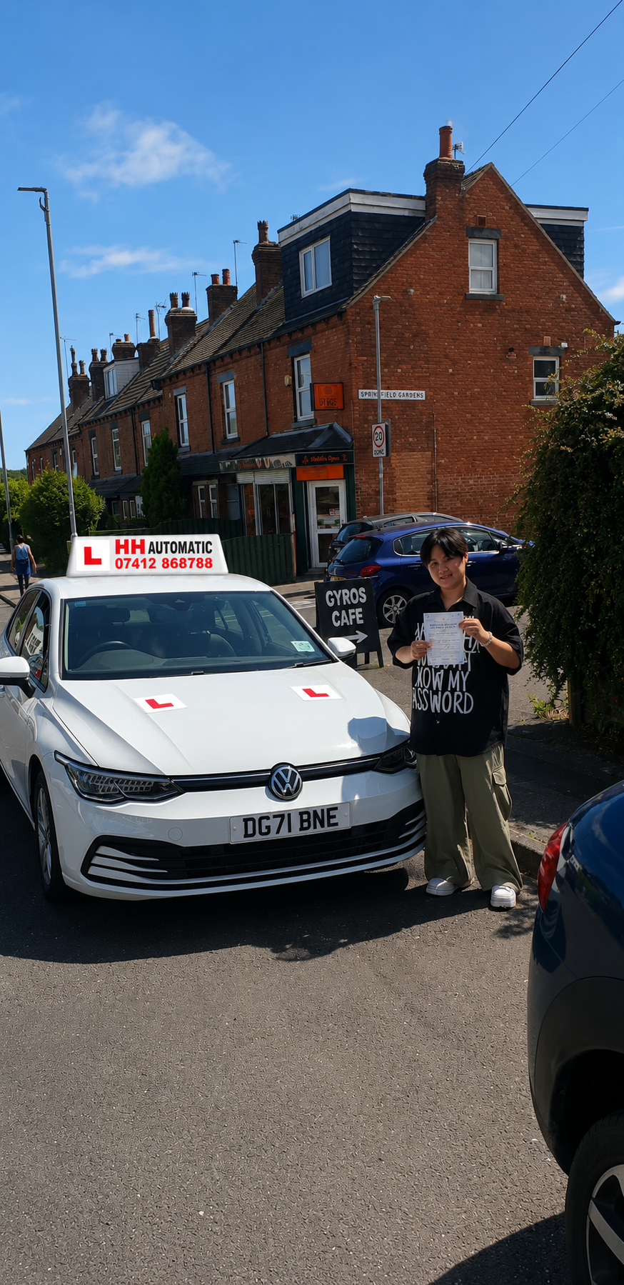 Driving test pass photo